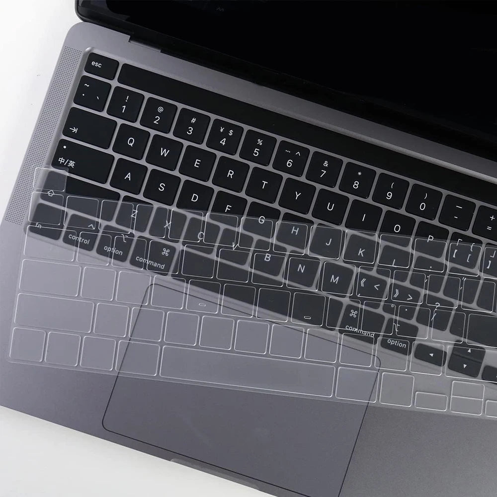 Clear Ultra Thin TPU Keyboard Cover for Macbook Air 13.6 Inch M5 M4 M3 M2 M1 Chip and Pro 14 13 15 16 Inch EU & US Layout