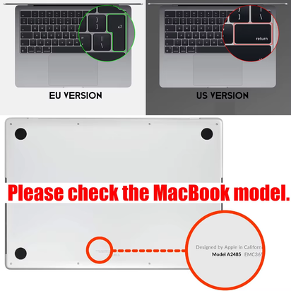 Clear Ultra Thin TPU Keyboard Cover for Macbook Air 13.6 Inch M5 M4 M3 M2 M1 Chip and Pro 14 13 15 16 Inch EU & US Layout