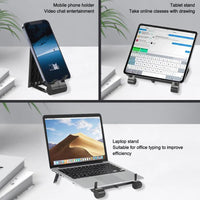 Foldable Laptop Riser Stand for Desk Notebook Support Mini Laptops Keyboard Stands Holder for Tablet Phone Accessories