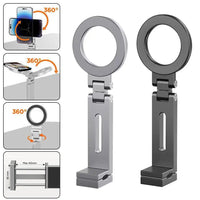 Foldable Magnetic Phone Holder Essentials Flexible Rotation Magsafe Airplane Travel Mount for Iphone 16-12 Smartphone