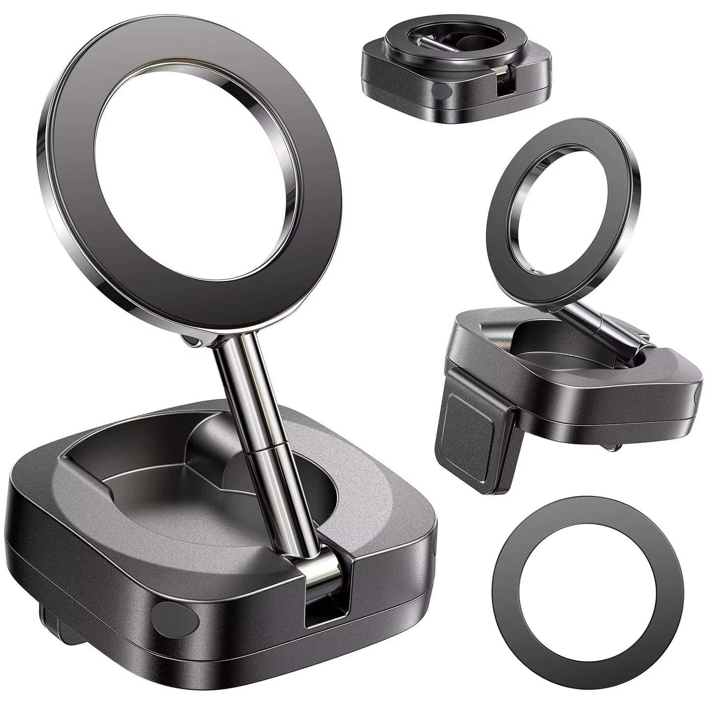 for Magsafe Car Mount Airplane Phone Holder Flexible 360° Rotatable Dashboard Cell Phone Holder for Iphone 15 14 13 12Mini