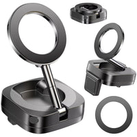 for Magsafe Car Mount Airplane Phone Holder Flexible 360° Rotatable Dashboard Cell Phone Holder for Iphone 15 14 13 12Mini